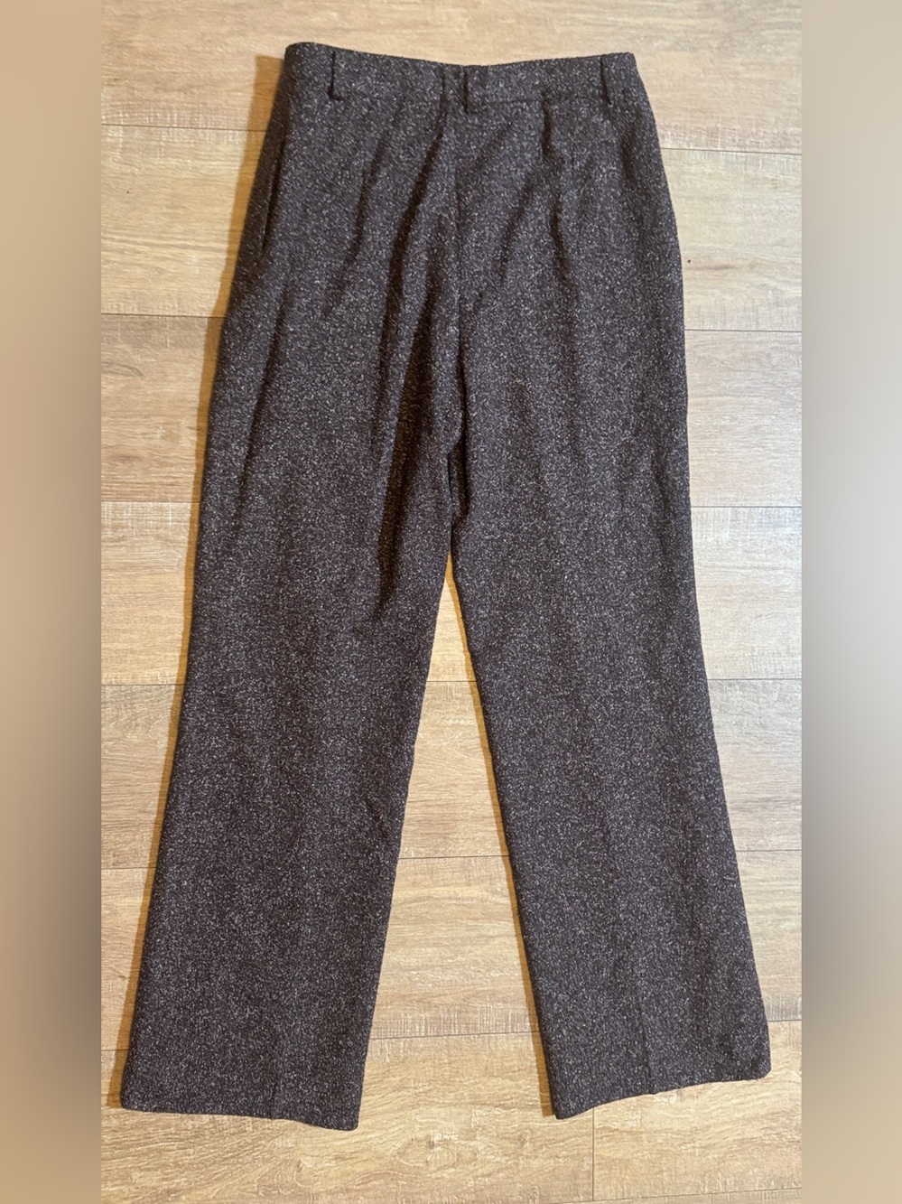 Vintage Kasper’s Wool Silk Blend Dark Brown Dress Pants - Picture 8 of 10